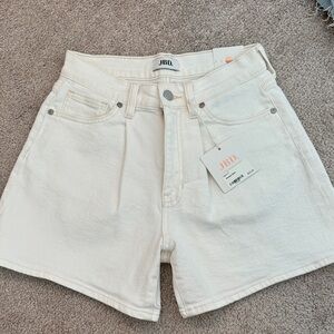 Just Black Off-White Jean Shorts